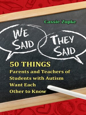 cover image of We Said, They Said
